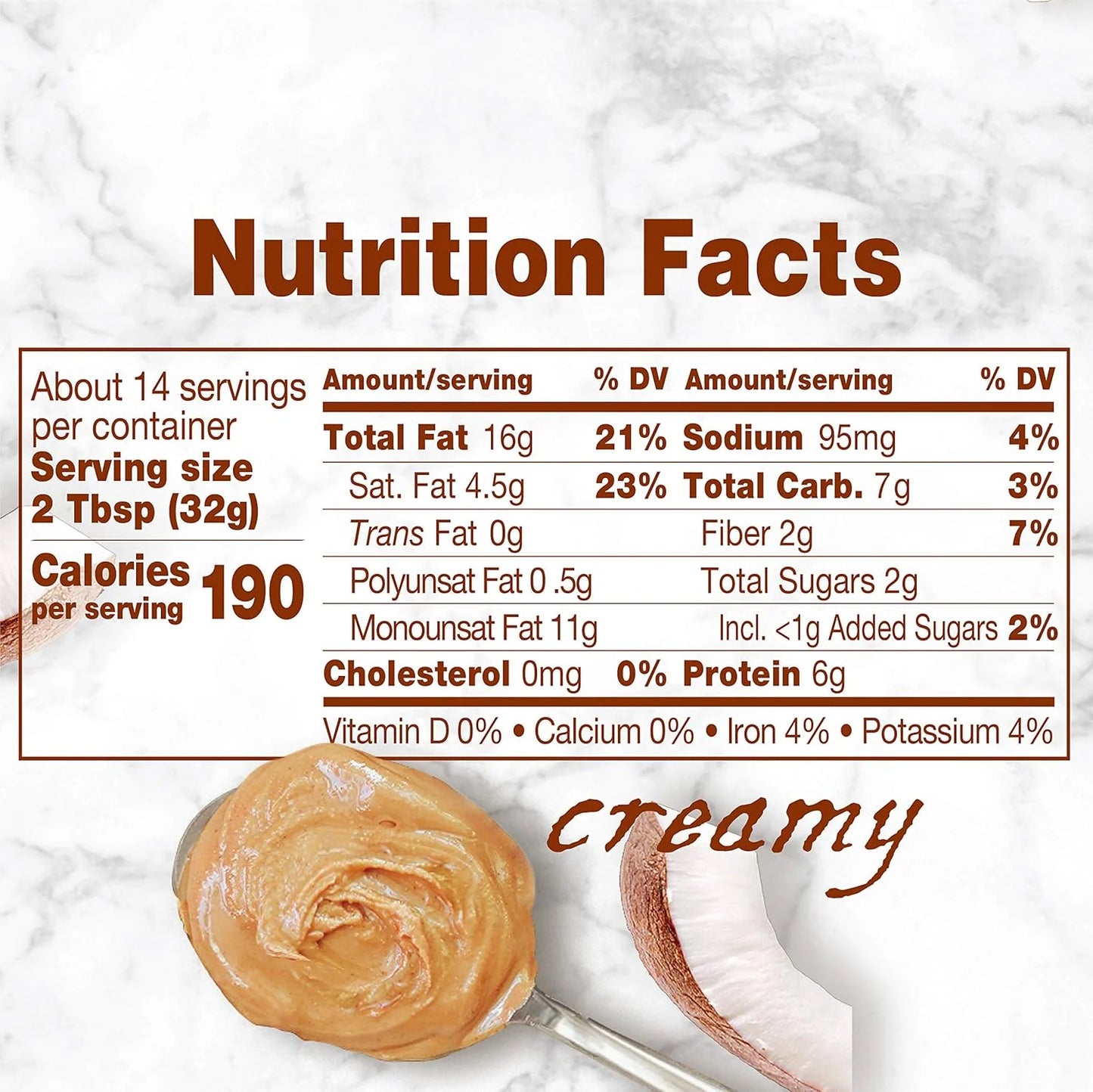 Creamy Coconut & Peanut Spread