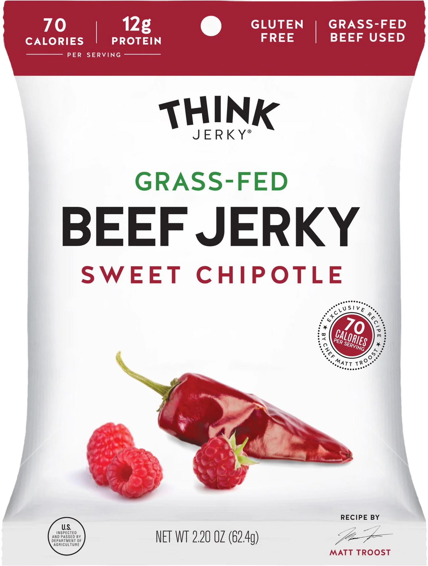 Grass-Fed Beef Jerky - Sweet Chipotle