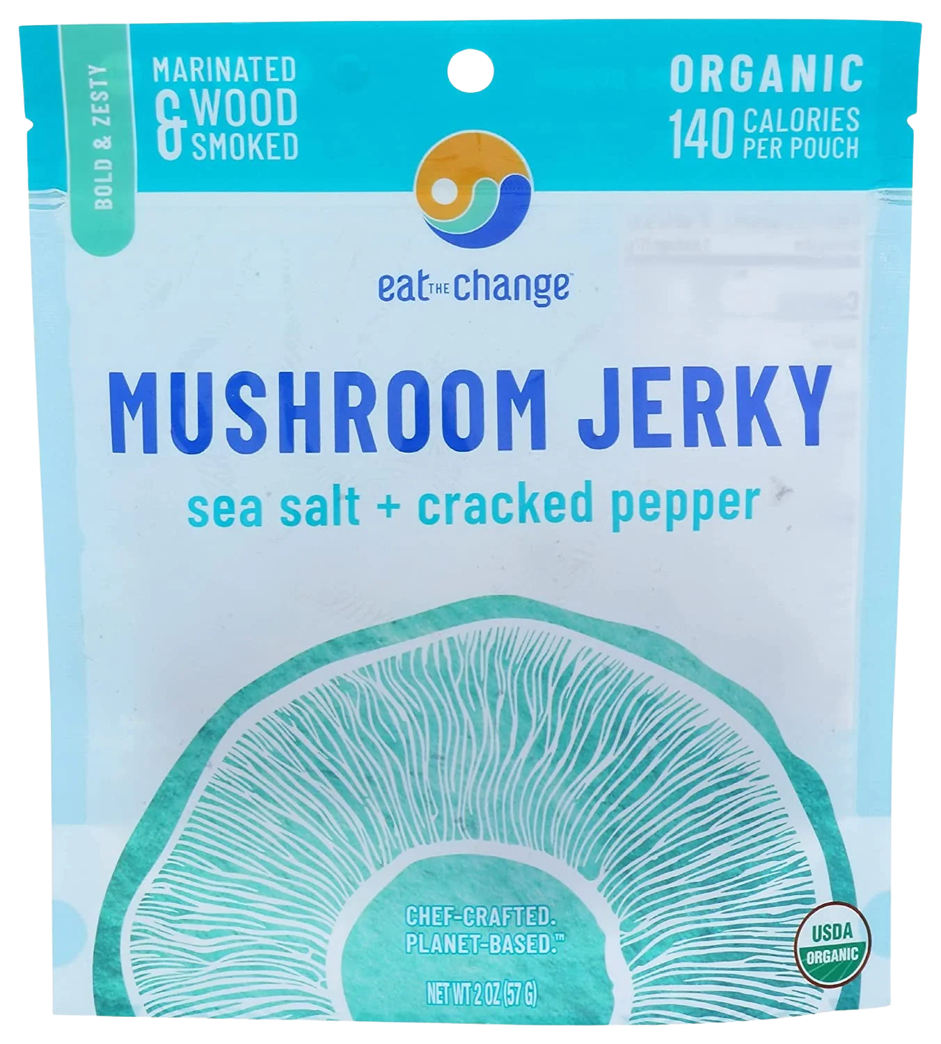 Sea Salt & Cracked Pepper Mushroom Jerky