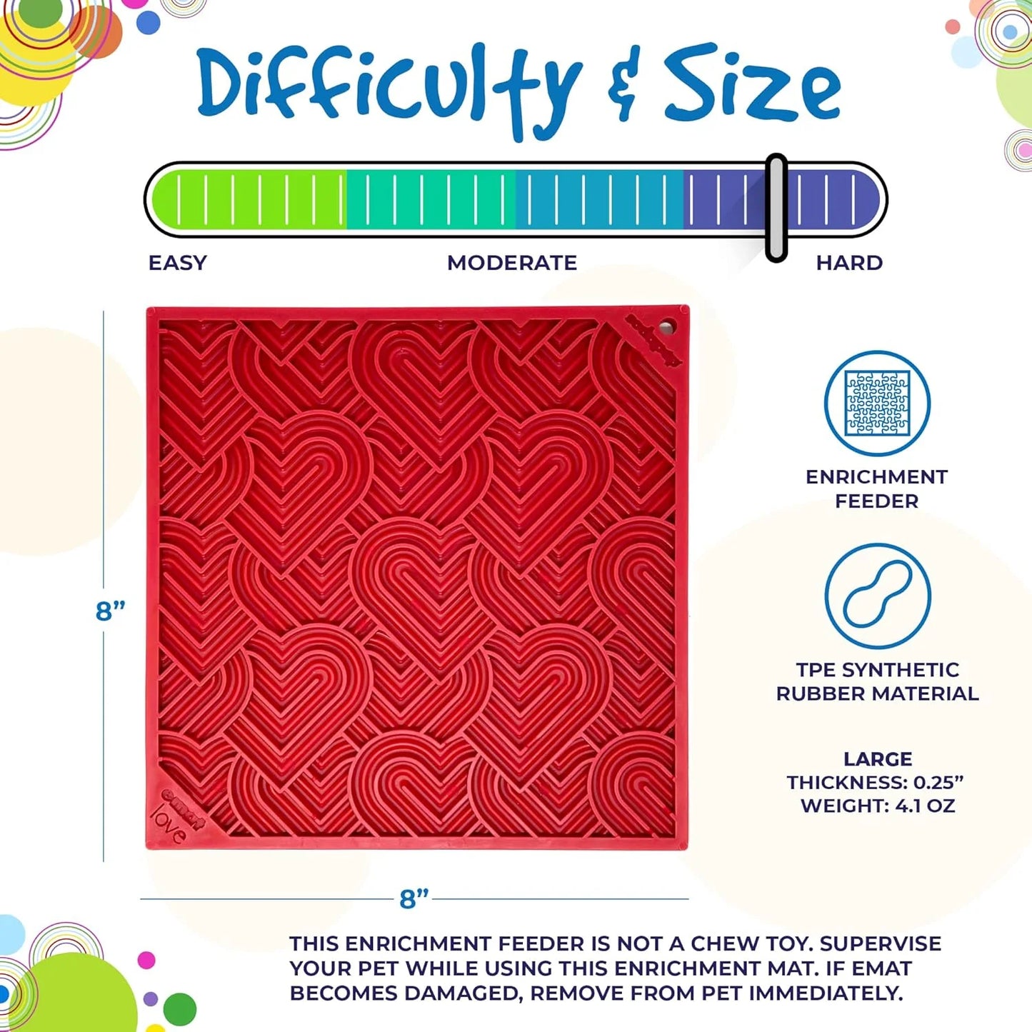Love eMat ¨C Durable Dog Lick Mat Feeder