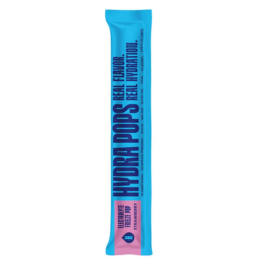 Hydra Pops Strawberry Electrolyte Freeze Pops (6 CT)