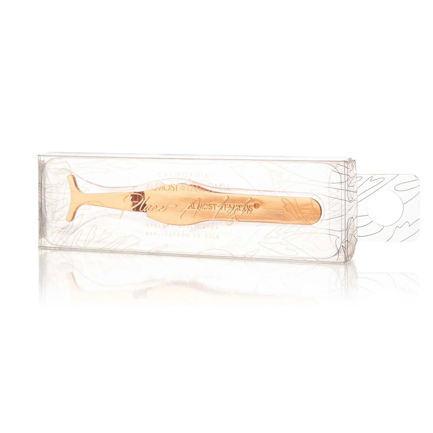 Magnetic Eyelash Applicator Tweezers - Rose Gold