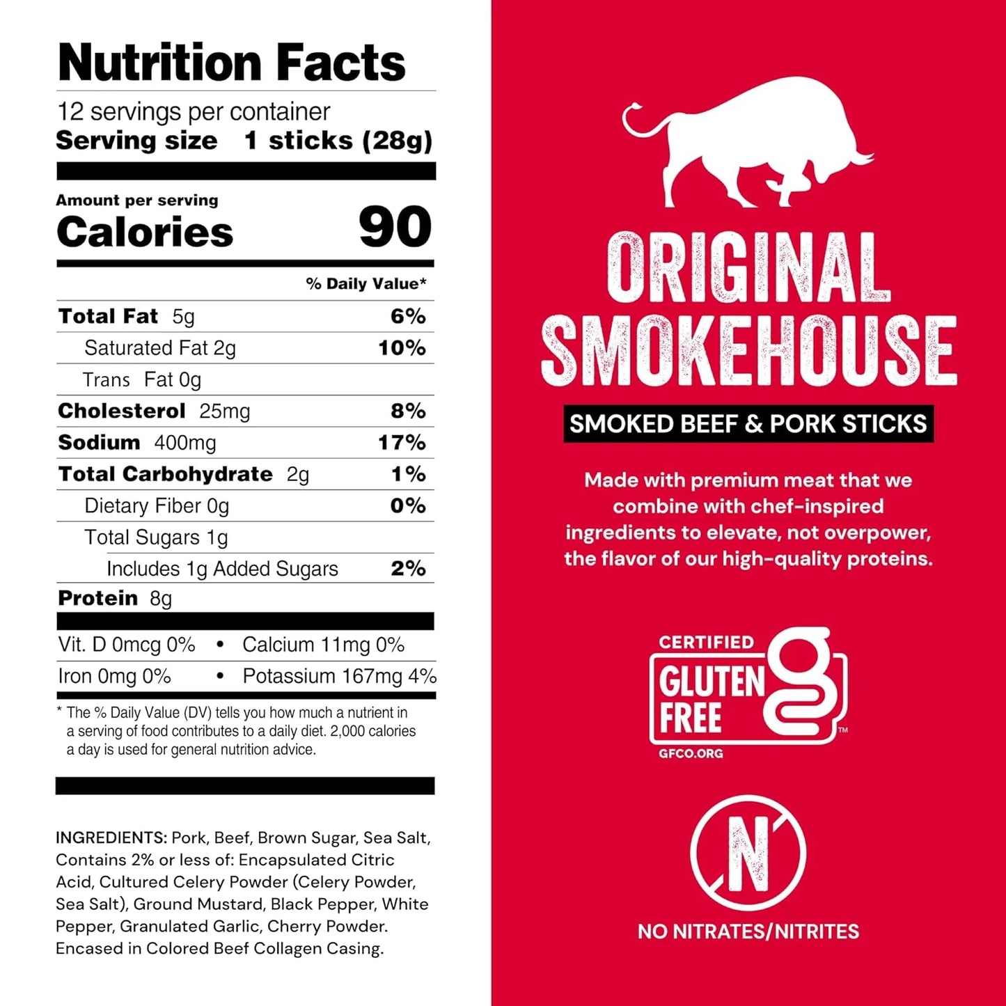 Beef & Pork Jerky Sticks (16 CT)