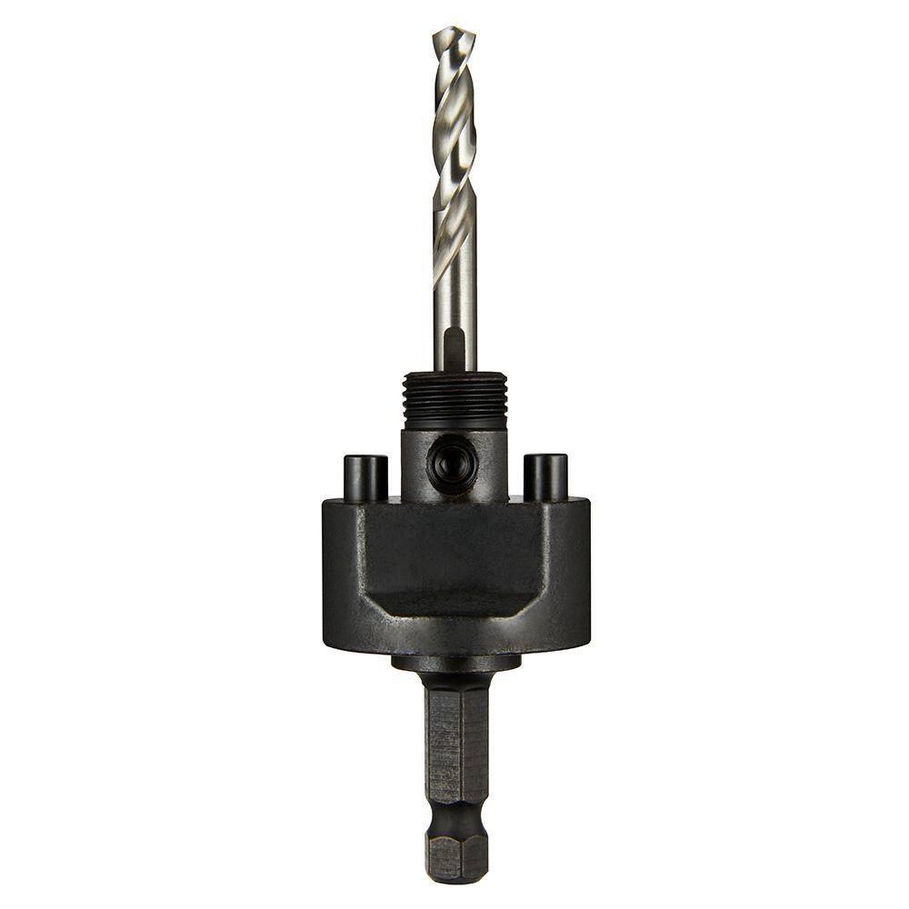 3/8 in. Quick Change Large Hole Saw Arbor W/ Pilot Drill Bit