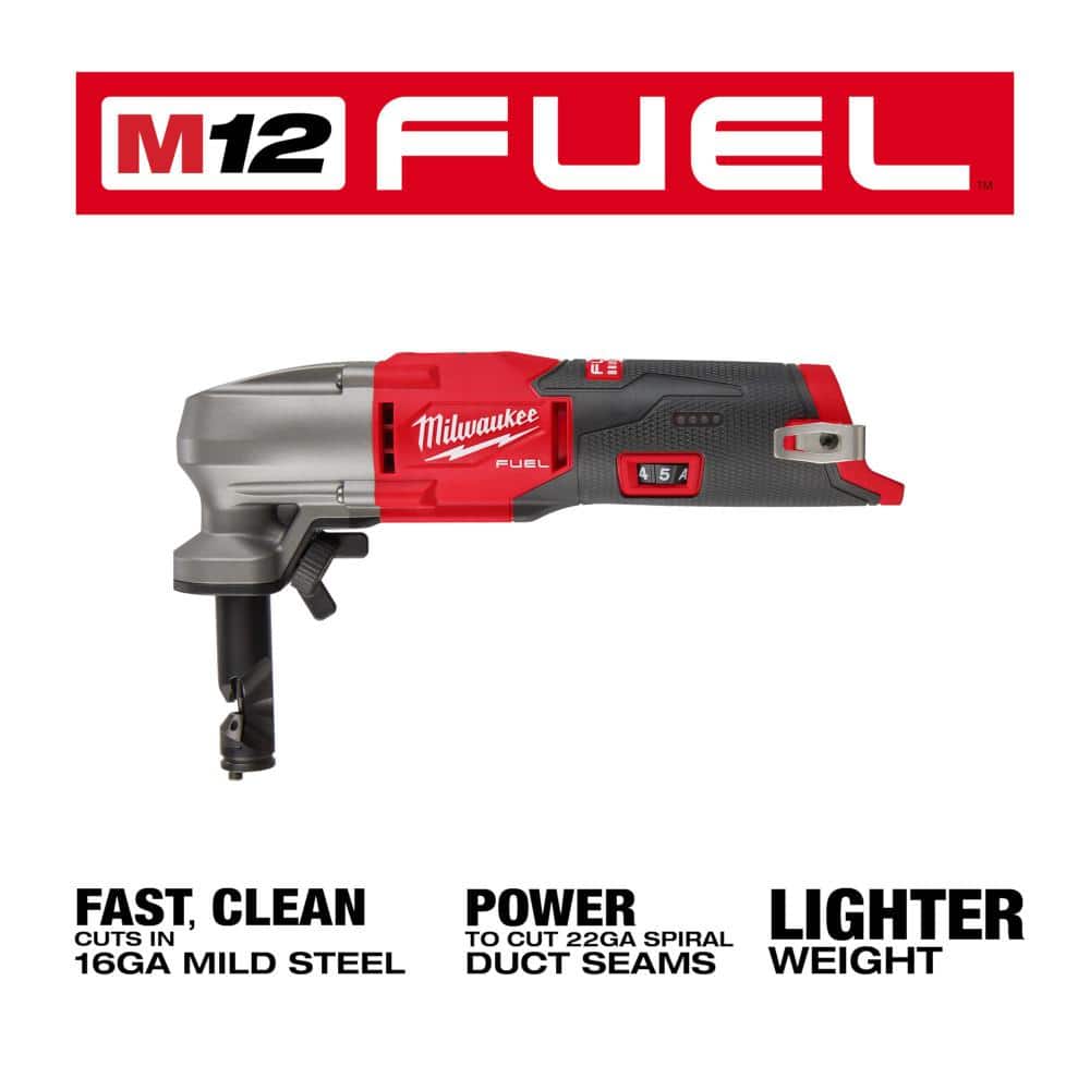M12 FUEL 12-Volt Lithium-Ion 16-Gauge Cordless Variable Speed Nibbler w/XC 4.0 Ah Battery Pack
