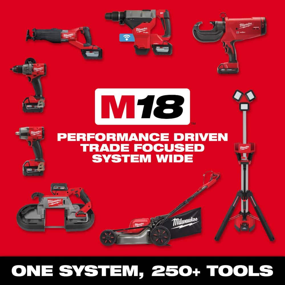 M18 FUEL18V Lithium-Ion Brushless Cordless 15MM DA Polisher (Tool-Only) w/HIGH OUTPUT XC 8.0 Ah Battery
