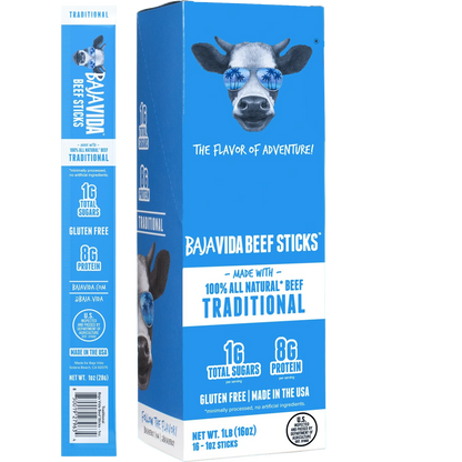 100% All-Natural Beef Sticks - Traditional (16 CT)