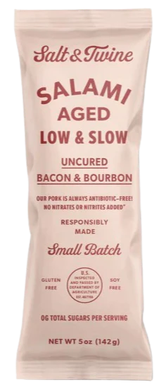 Uncured Bacon & Bourbon Salami