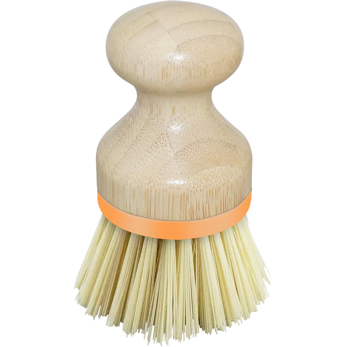 Bamboo Palm Dish Brush - Orange