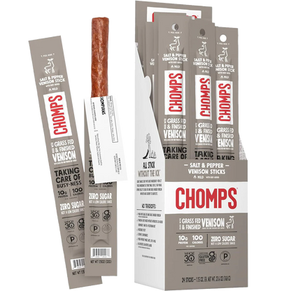 Venison Pepper & Sea Salt Stick (24 CT)