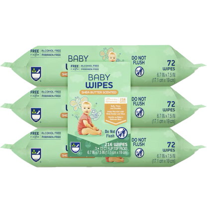 Shea Butter Baby Wipes (3 Pack)