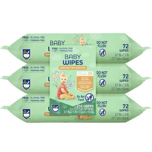 Shea Butter Baby Wipes (3 Pack)