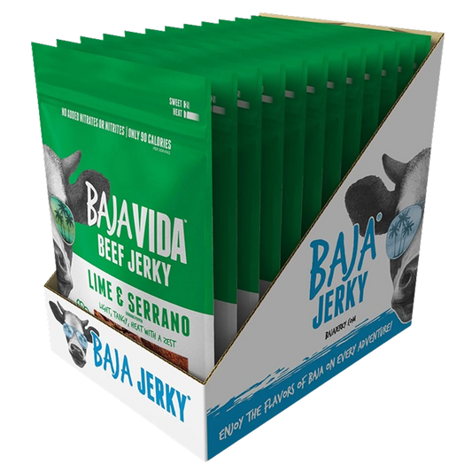 Lime & Serrano Pepper Beef Jerky (12 Pack)