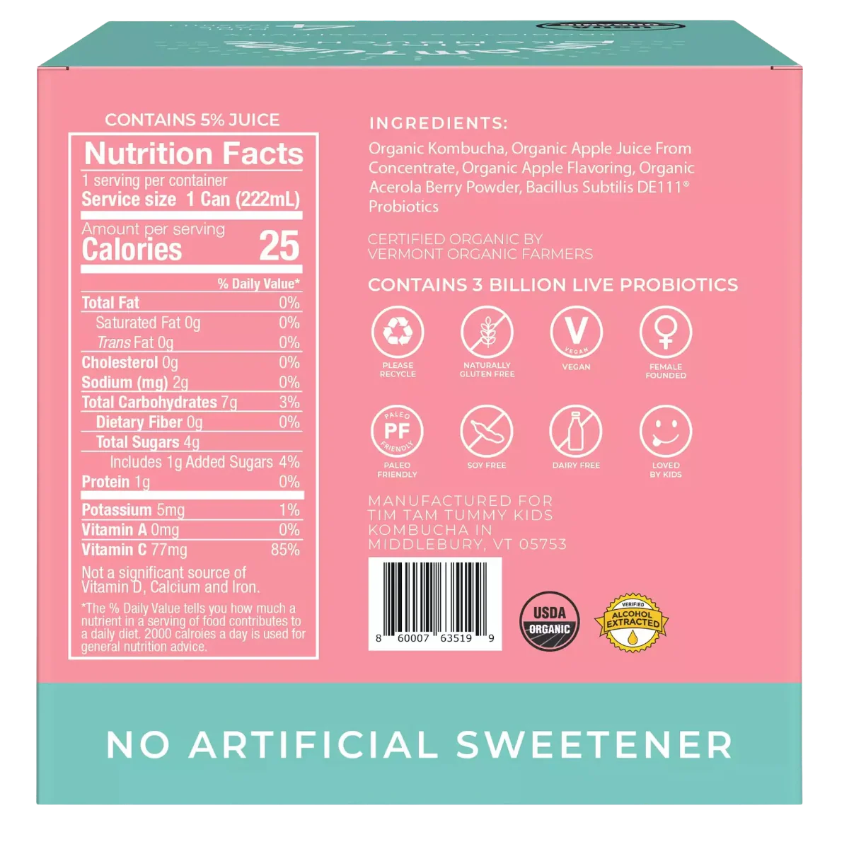 Apple Kids Kombucha (4 CT)