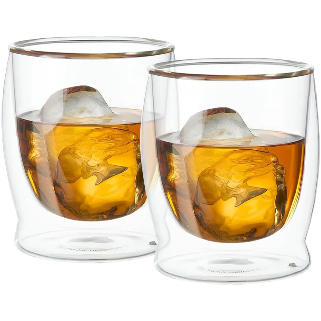 10oz Double Wall Borosilicate Rocks Glasses (2 CT)