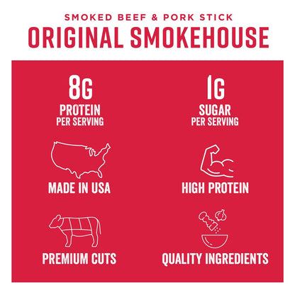 Original Smoke House Jerky Sticks (16 Pack Case)