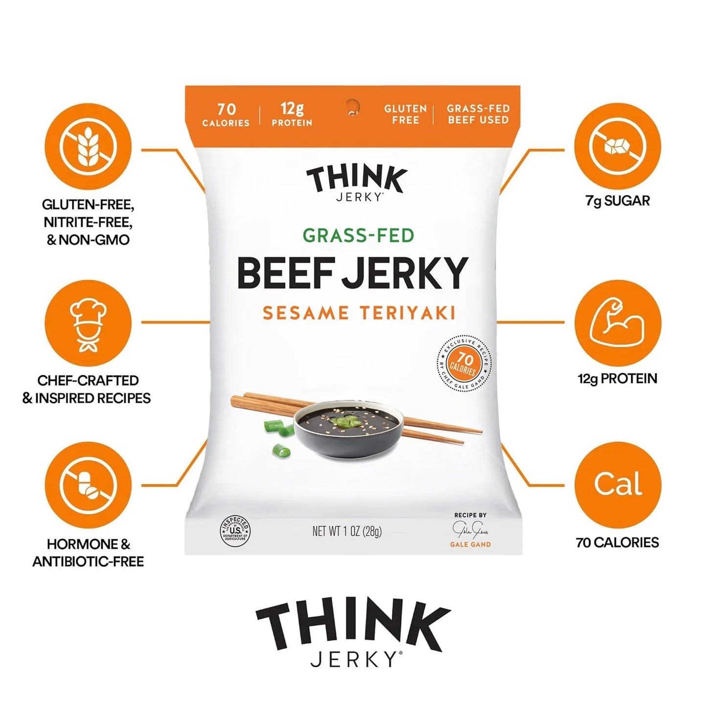 Grass-Fed Sesame Teriyaki Jerky (12 CT)