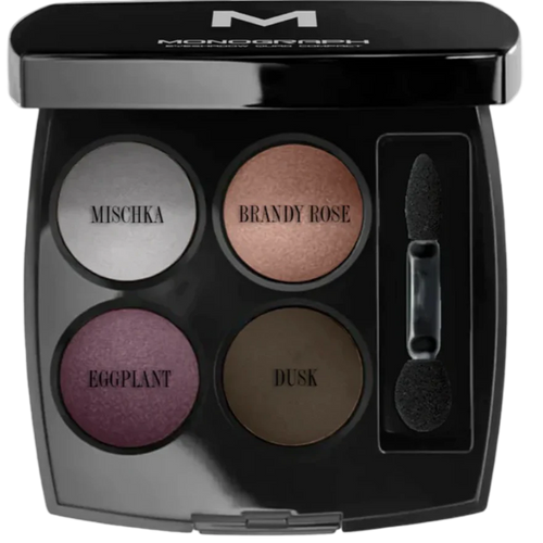 Monograph Eyeshadow Quads 2 - Mishka, Brandy Rose, Eggplant, Dusk