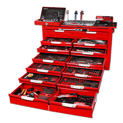 🔥Factory Direct🔥Drawer Wide Body Roller Cabinet Tool Chest KitContains 613 tools