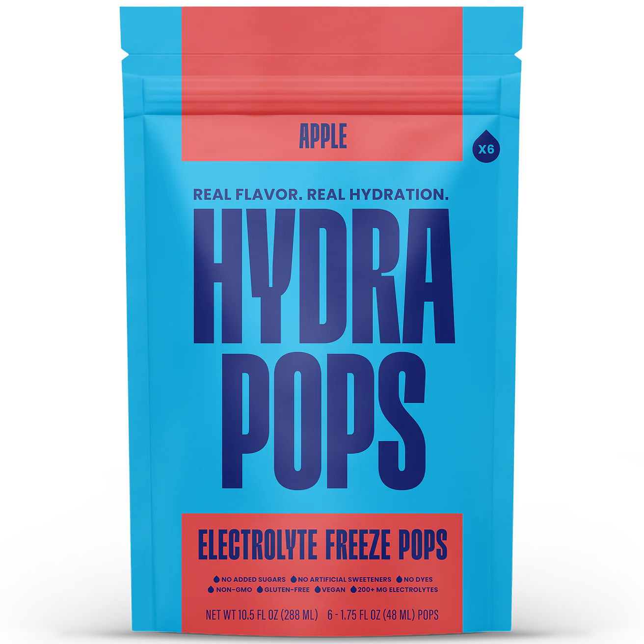 Hydra Pops Apple Electrolyte Freeze Pops (6 CT)