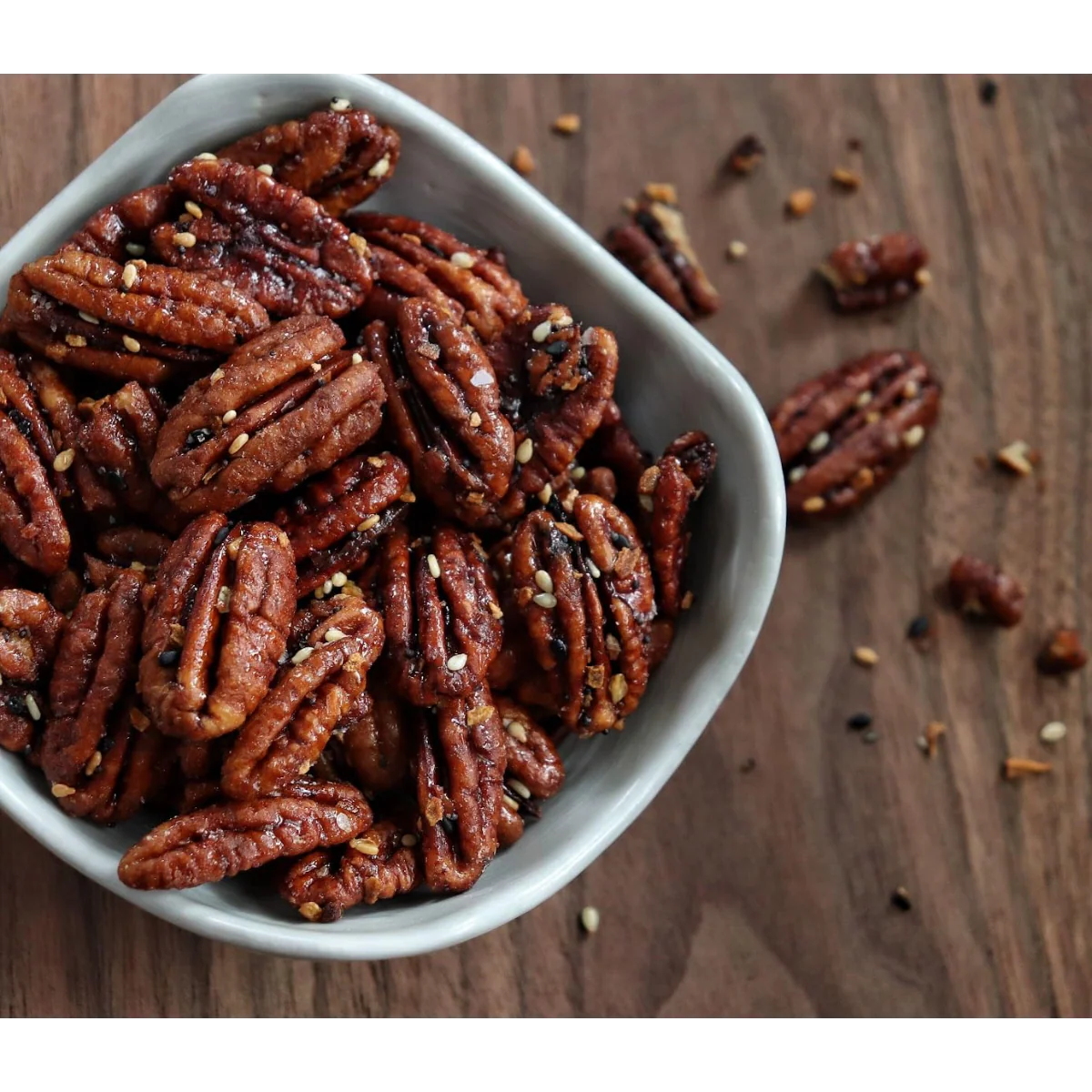 Everything Sweet & Savory Candied Pecans