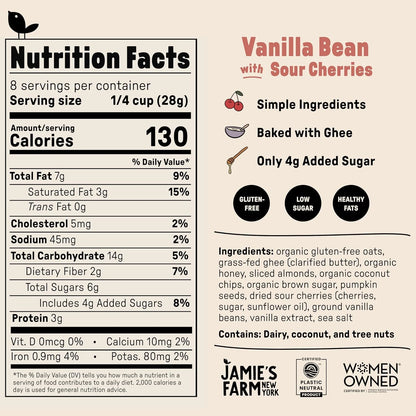 Granola - Vanilla Bean With Sour Cherries