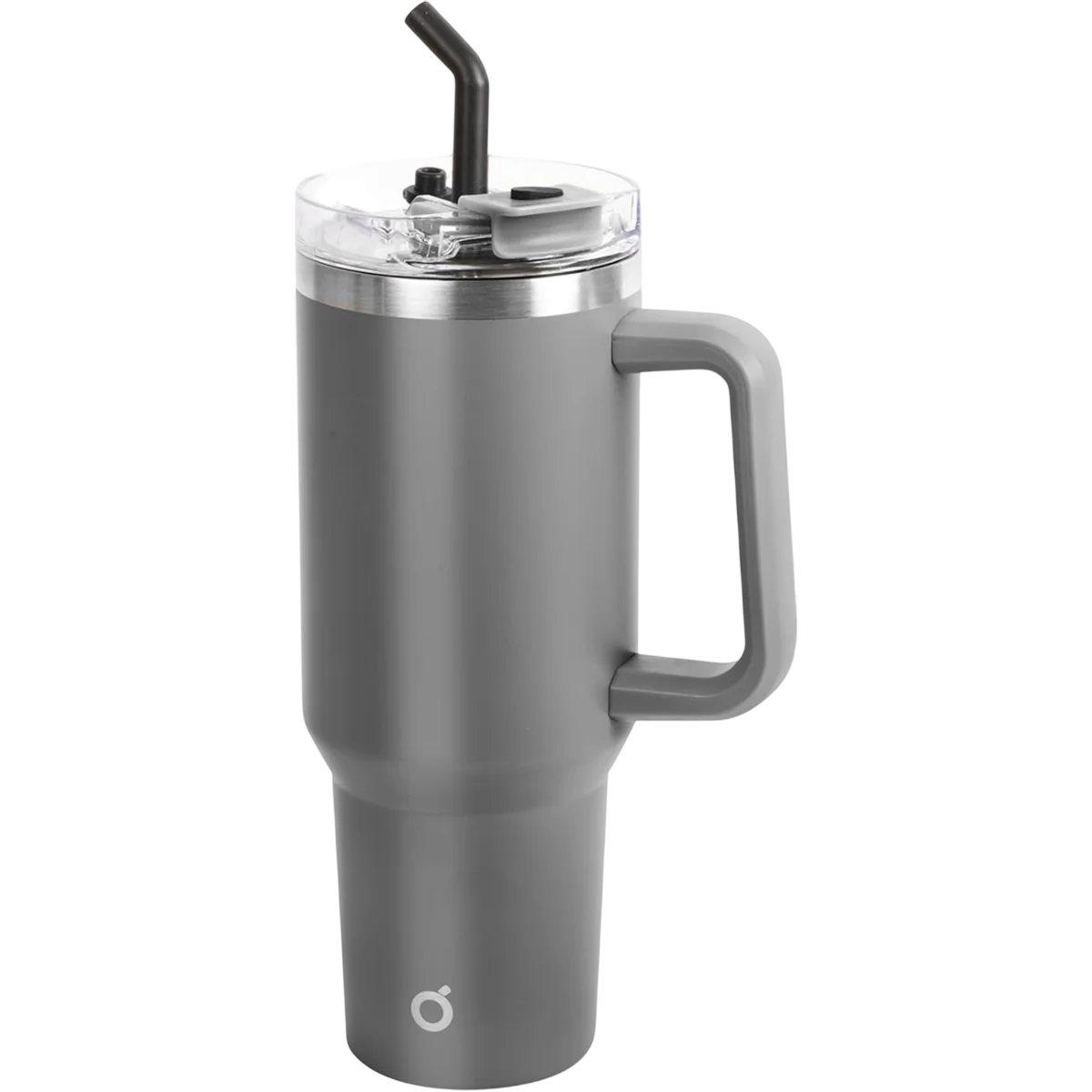 40oz Double Wall Vacuum Insulated Tumbler With Straw - Grey
