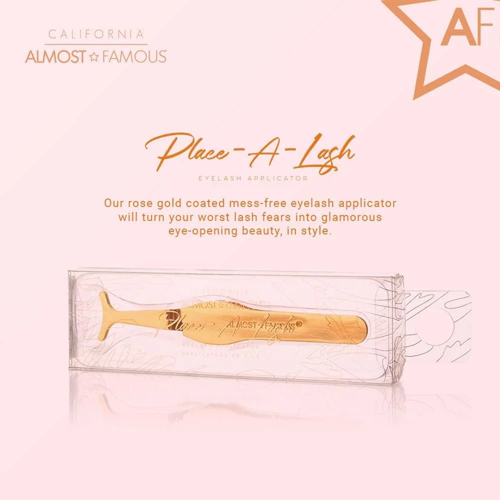 Magnetic Eyelash Applicator Tweezers - Rose Gold