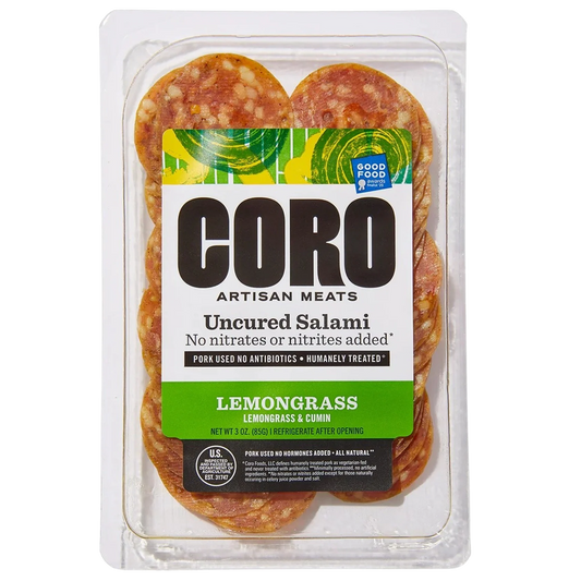 Uncured Sliced Lemongrass Salami