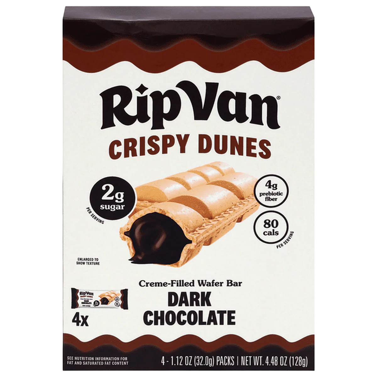 Crispy Dunes Dark Chocolate Filled Wafers (4 CT)