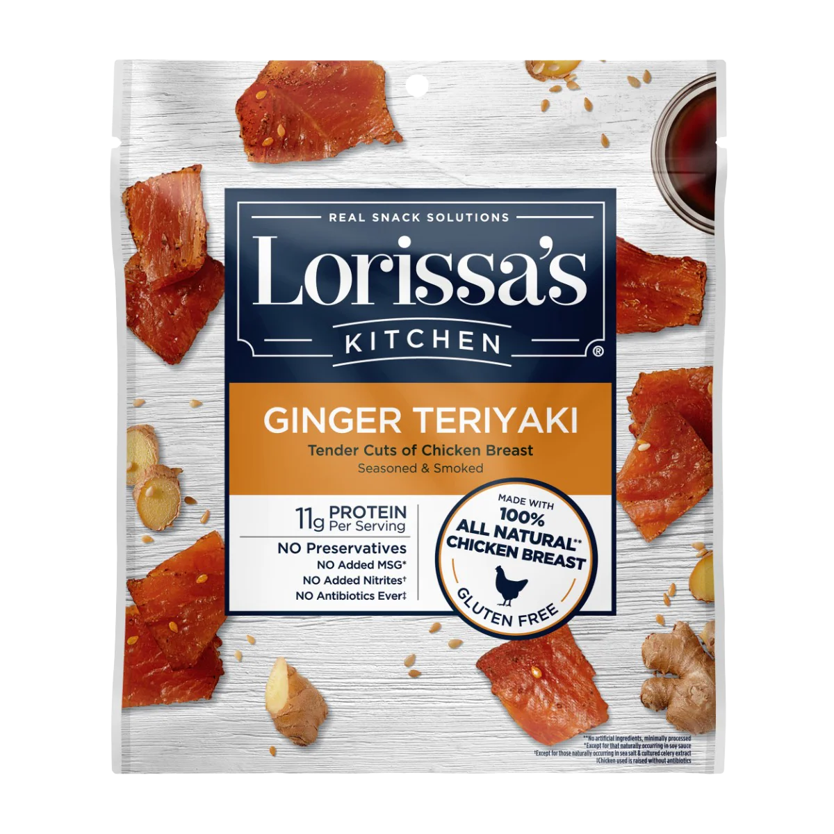 Ginger Teriyaki - Tender Cuts of Chicken Breast (Seasoned & Smoked)
