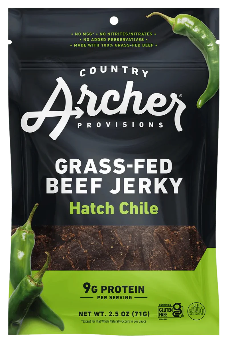 Grass-Fed Beef Jerky Hatch Chile