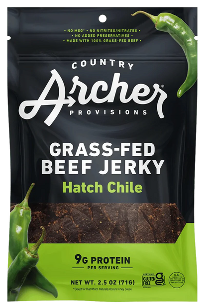 Grass-Fed Beef Jerky Hatch Chile