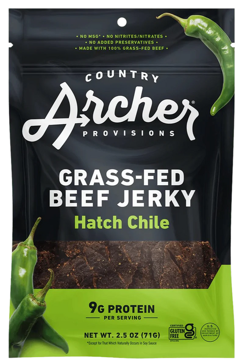 Grass-Fed Beef Jerky Hatch Chile
