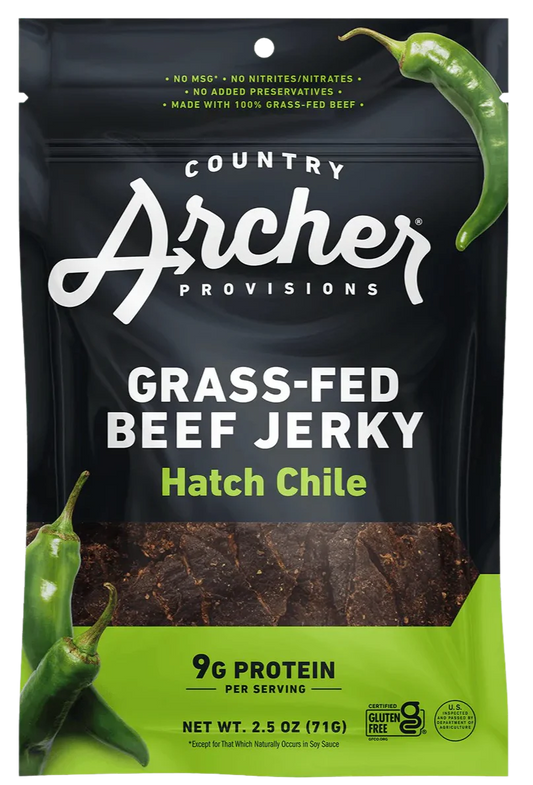 Grass-Fed Beef Jerky Hatch Chile