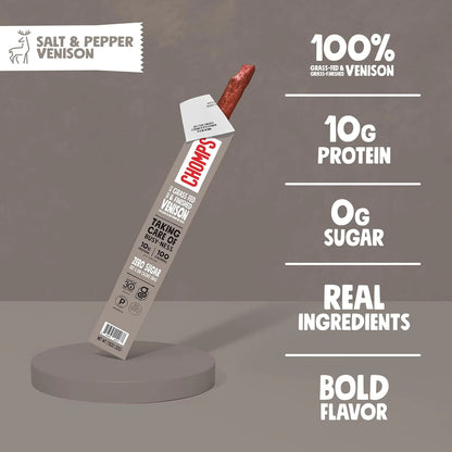 Venison Pepper & Sea Salt Stick (24 CT)