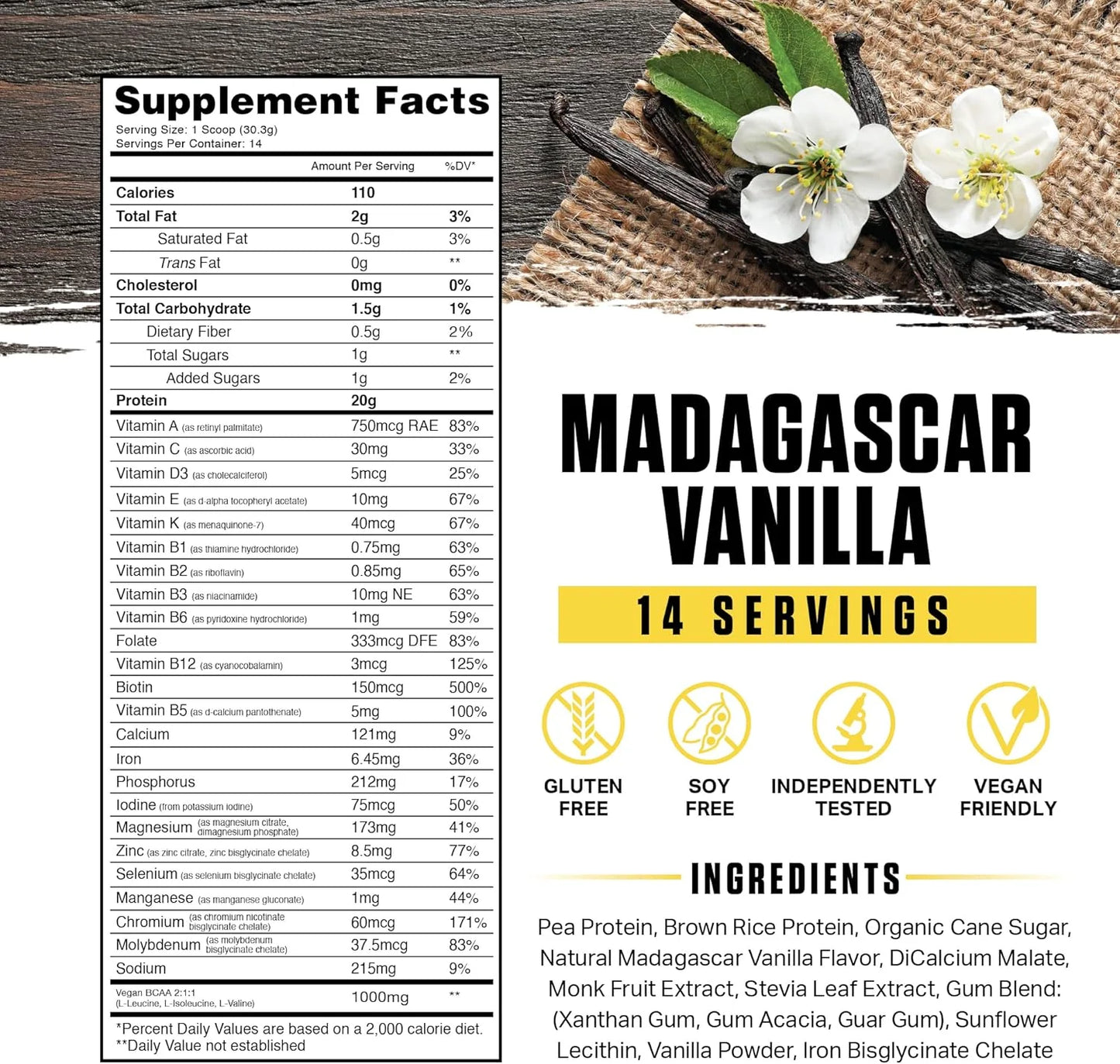 Vanilla Plant Protein