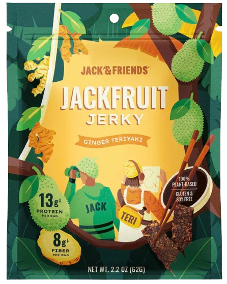 Jack & Teri Jackfruit Ginger Teriyaki Jerky