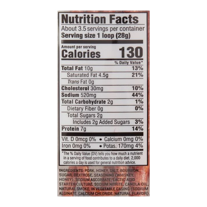 Salami Sticks Honey Bourbon (16 packs)