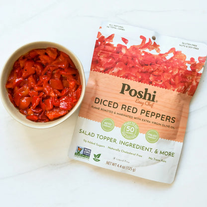 Diced Red Peppers in Extra Virgin Olive Oil (10 Pack)