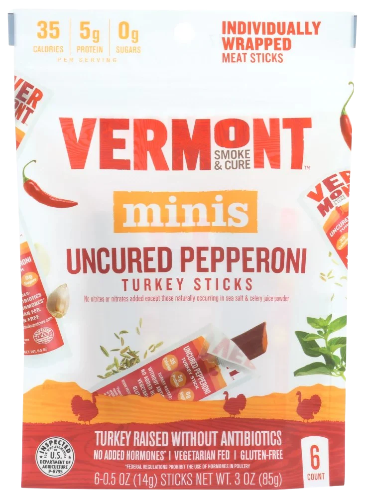 Uncured Pepperoni Turkey Sticks (6 CT)