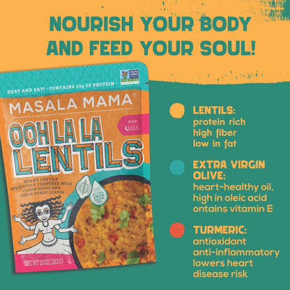 Ooh La La Lentils  & Cha Cha Chickpeas Heat And Eat (2 Pack)