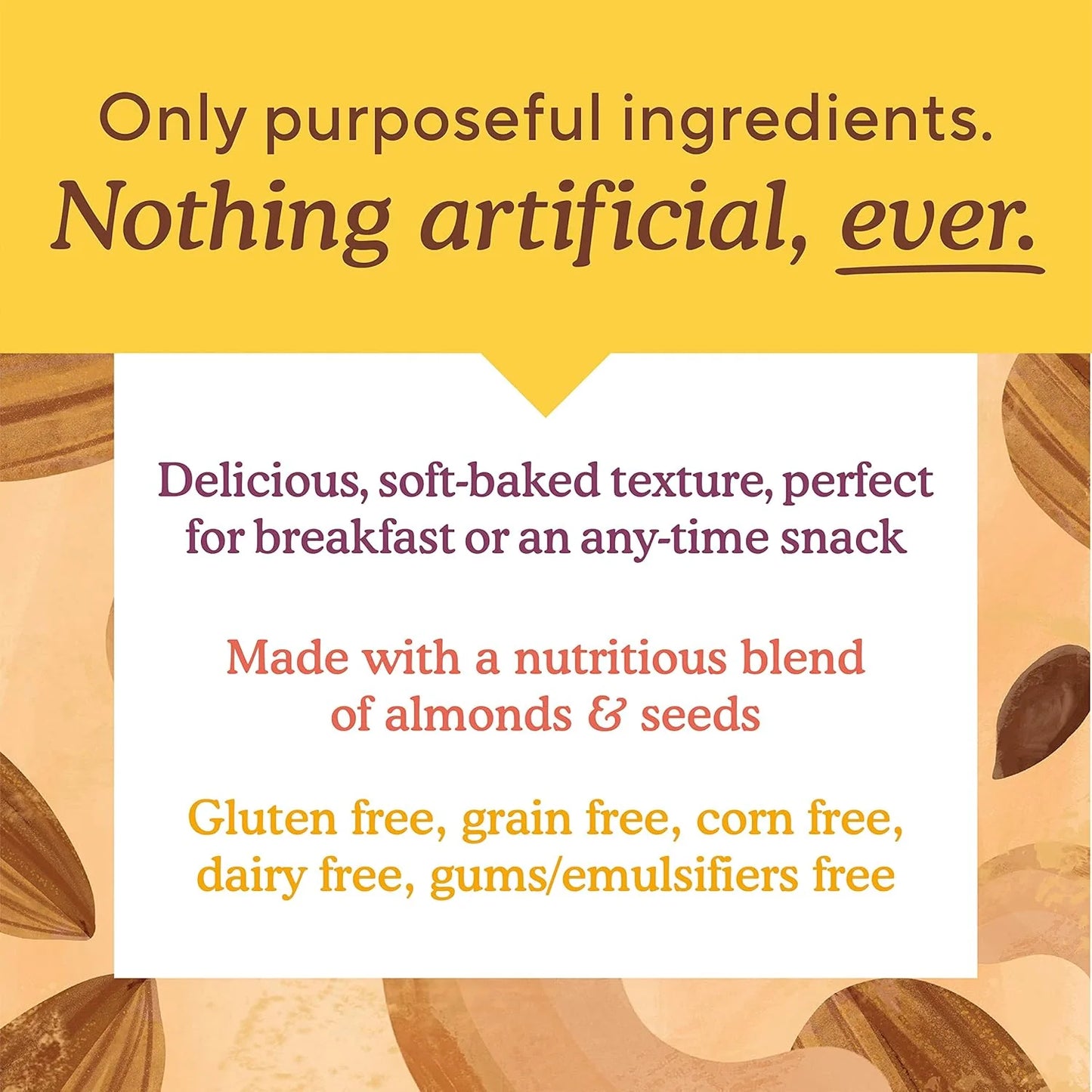Dark Chocolate Almond Soft Baked Bars (3 Pack)