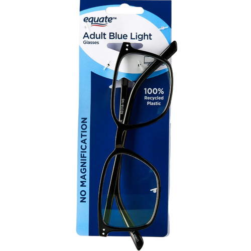 Adult Blue Light Glasses No Magnification - Black