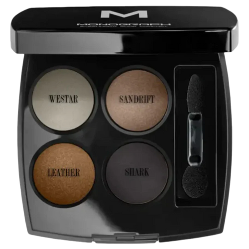 Monograph Eyeshadow Quads 6 - Westar, Sandrift, Leather, Shark
