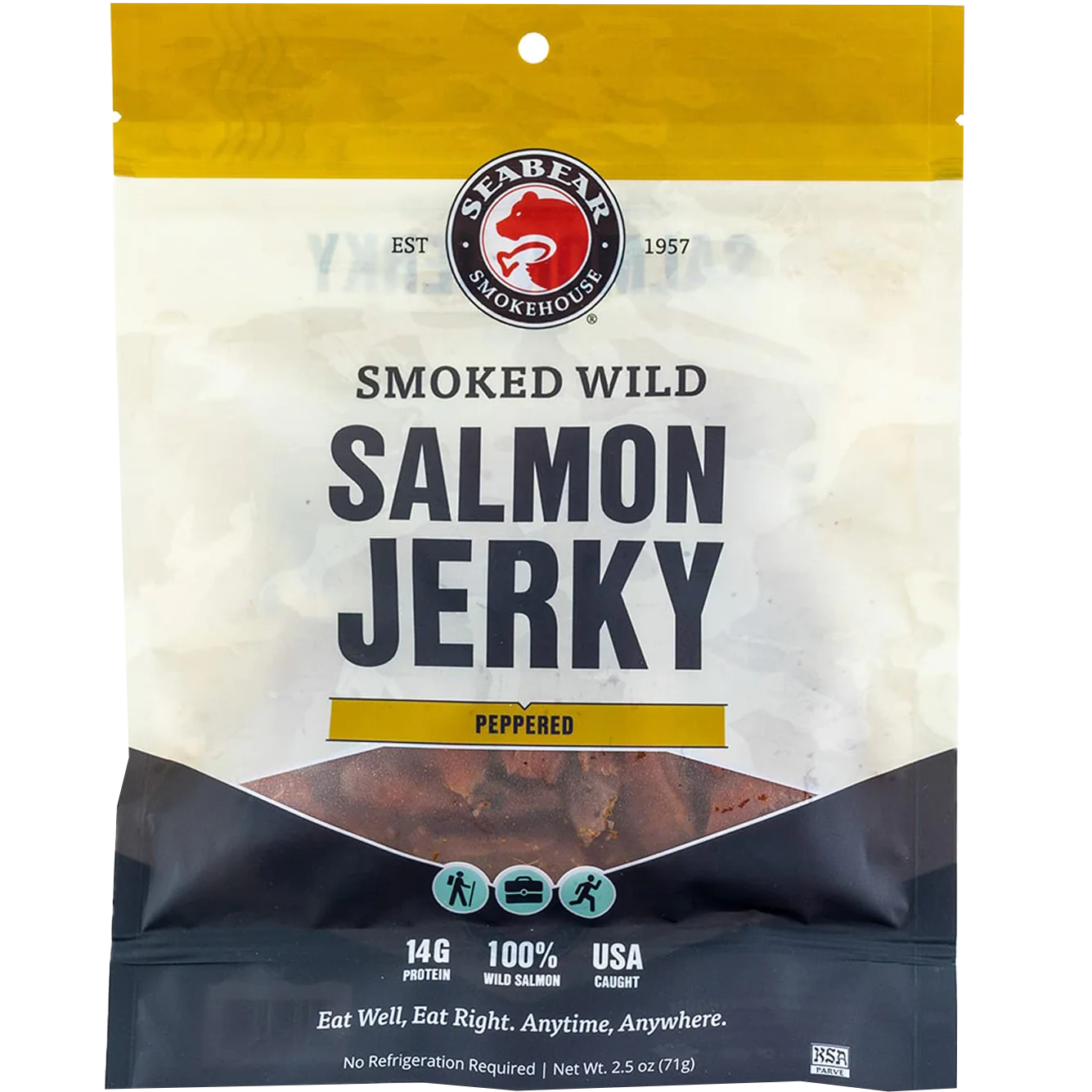 Peppered Smoked Wild Salmon Jerky