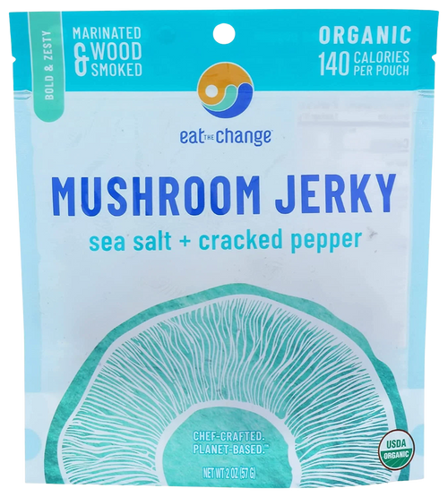 Sea Salt & Cracked Pepper Mushroom Jerky