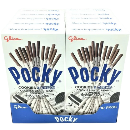 Pocky Cookies & Cream Biscuit Sticks (10 Pack)