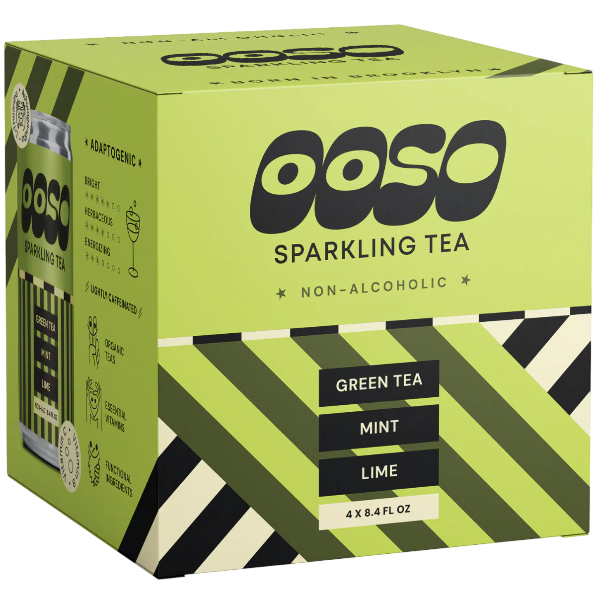 Green Tea Mint Lime Sparkling Tea (4 Pack)