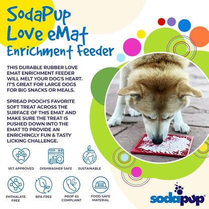 Love eMat ¨C Durable Dog Lick Mat Feeder